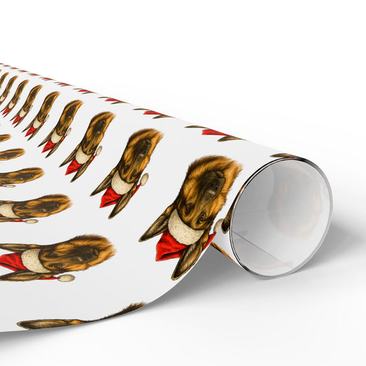 Vintage Holiday Shepherd Wrapping Paper