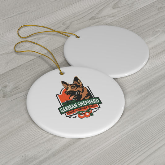 Happy Shepherd Ceramic Ornament