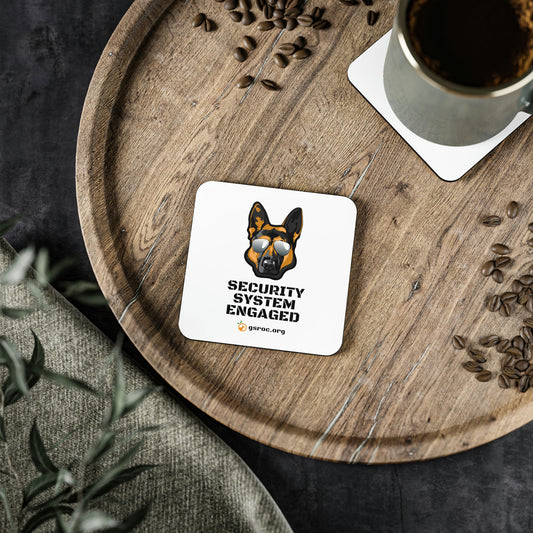 Security System Engaged Coasters