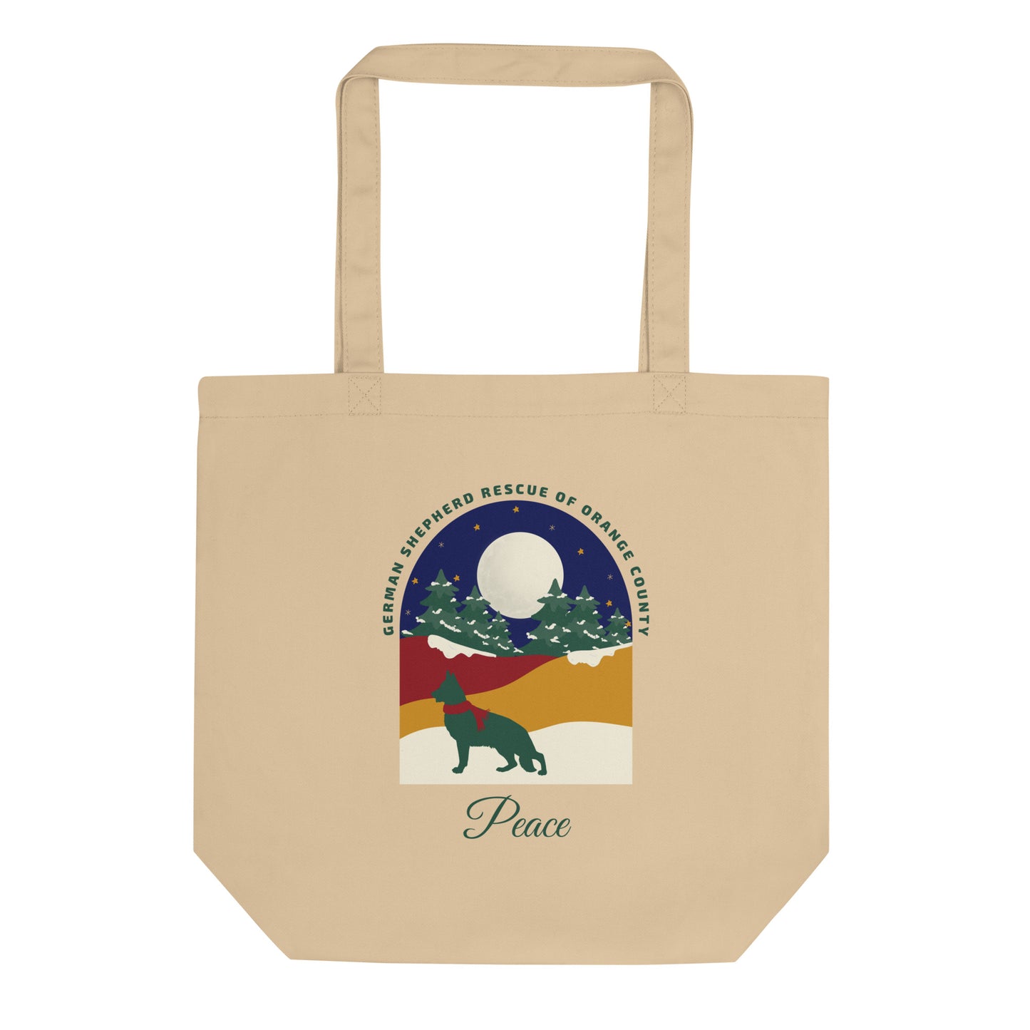 Peace Navy Sky Eco Tote Bag