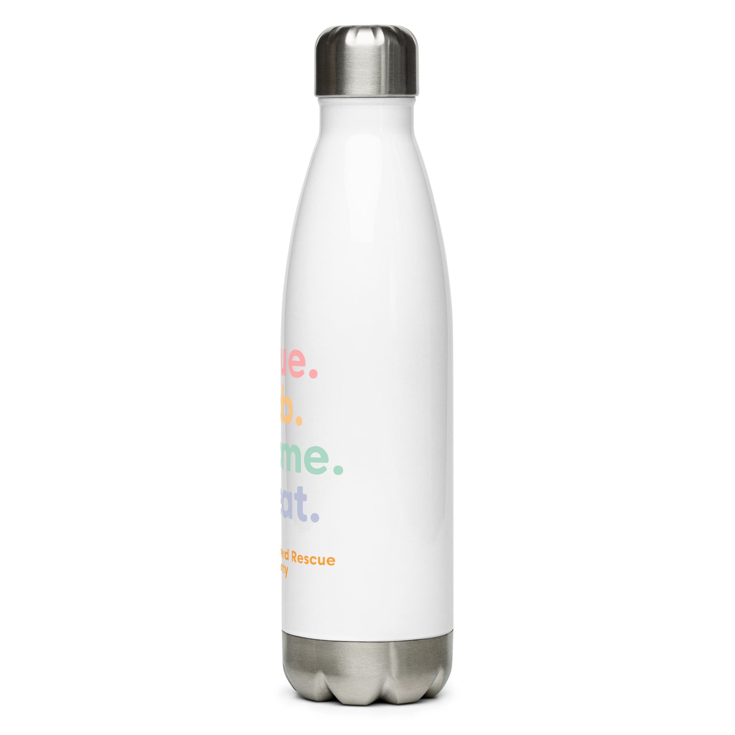 Pastel Rescue, Rehab, Rehome, Repeat Stainless Steel Water Bottle