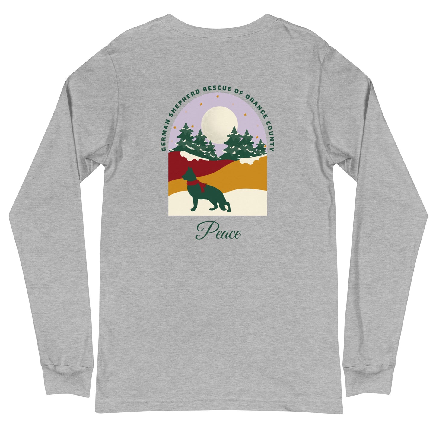 Peace Lavender Sky Unisex Long Sleeve T-Shirt