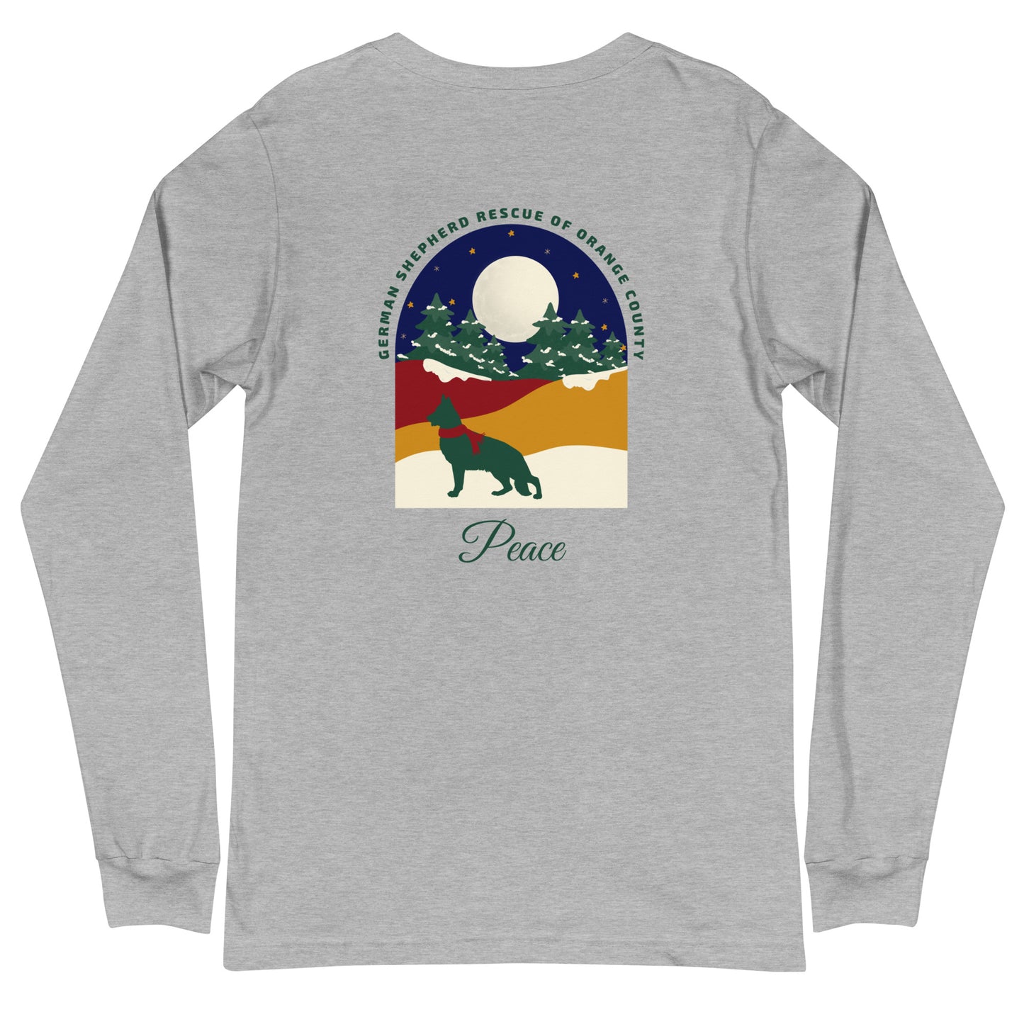 Peace Navy Sky Unisex Long Sleeve T-Shirt