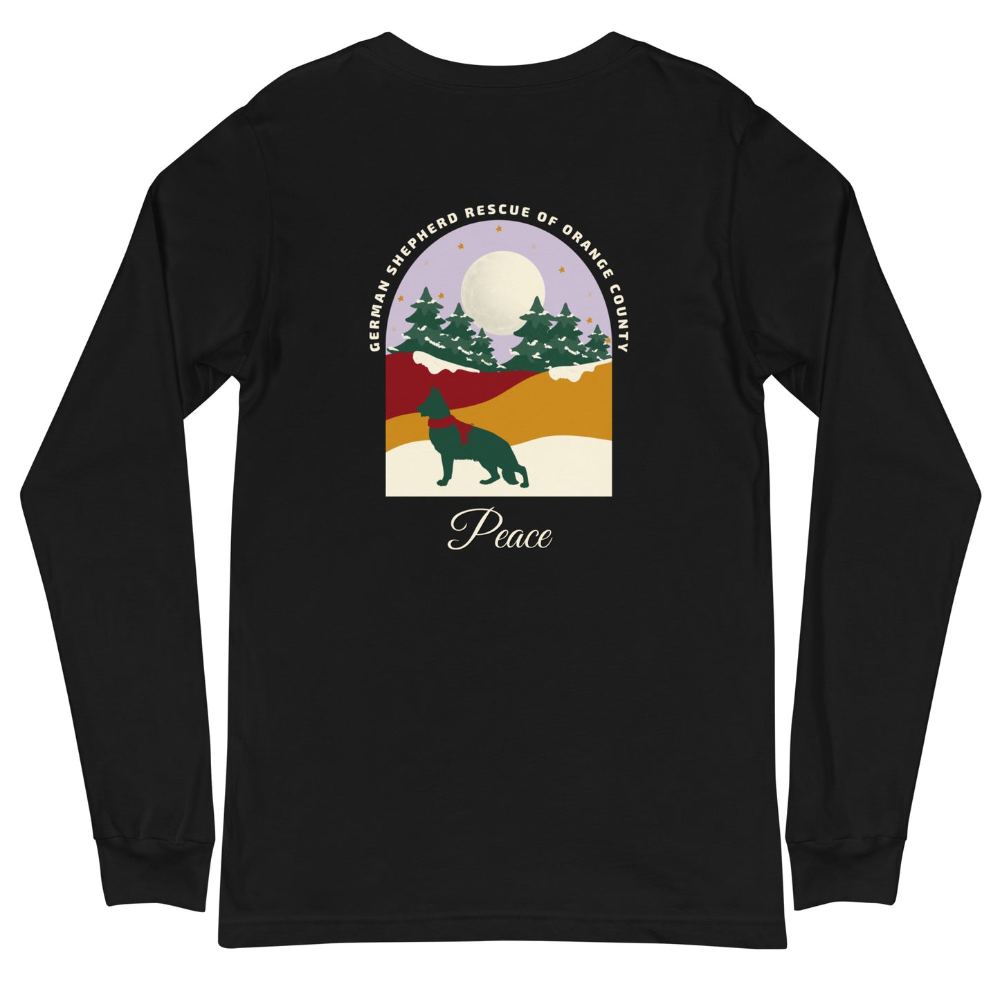 Peace Lavender Sky Unisex Long Sleeve T-Shirt