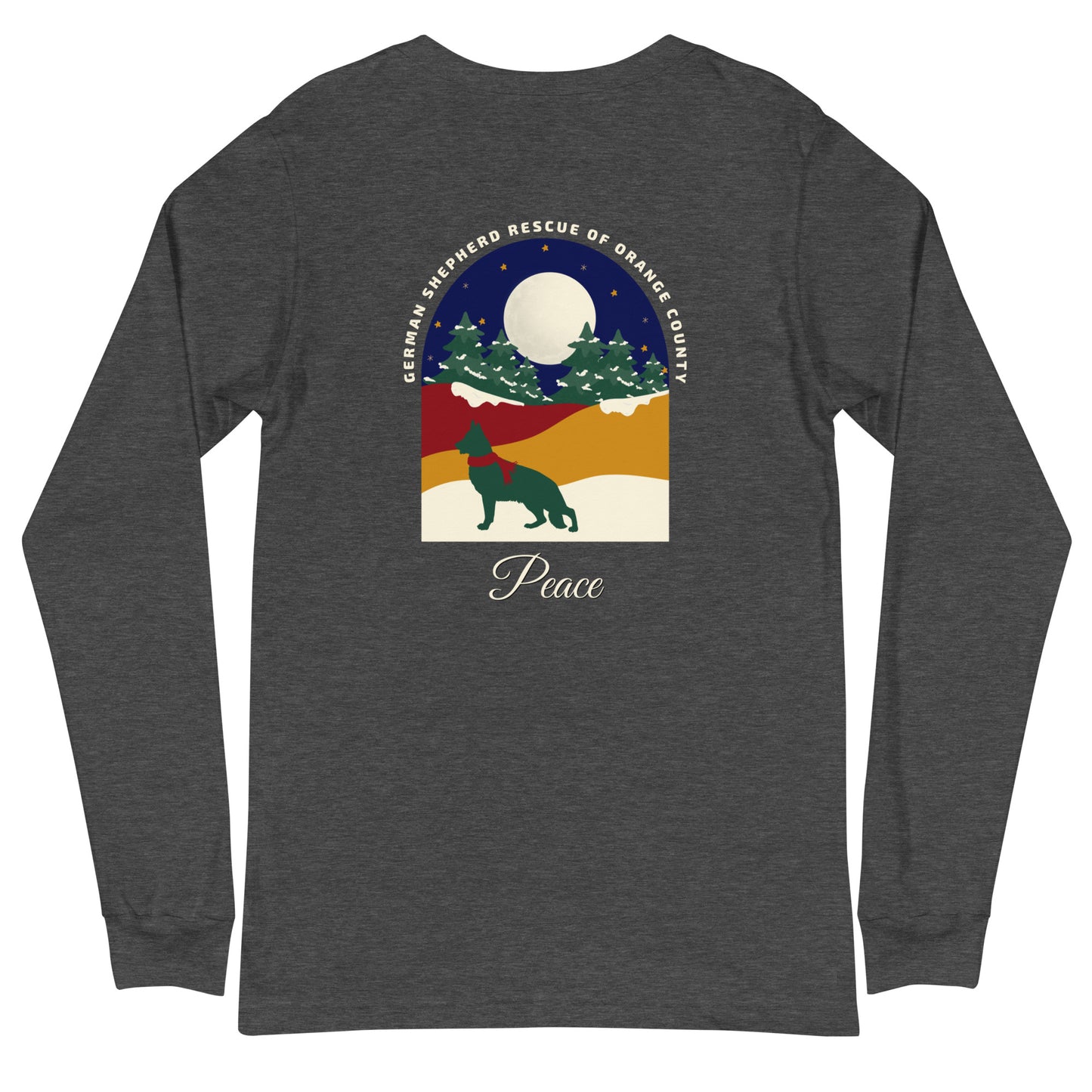 Peace Navy Sky Unisex Long Sleeve T-Shirt