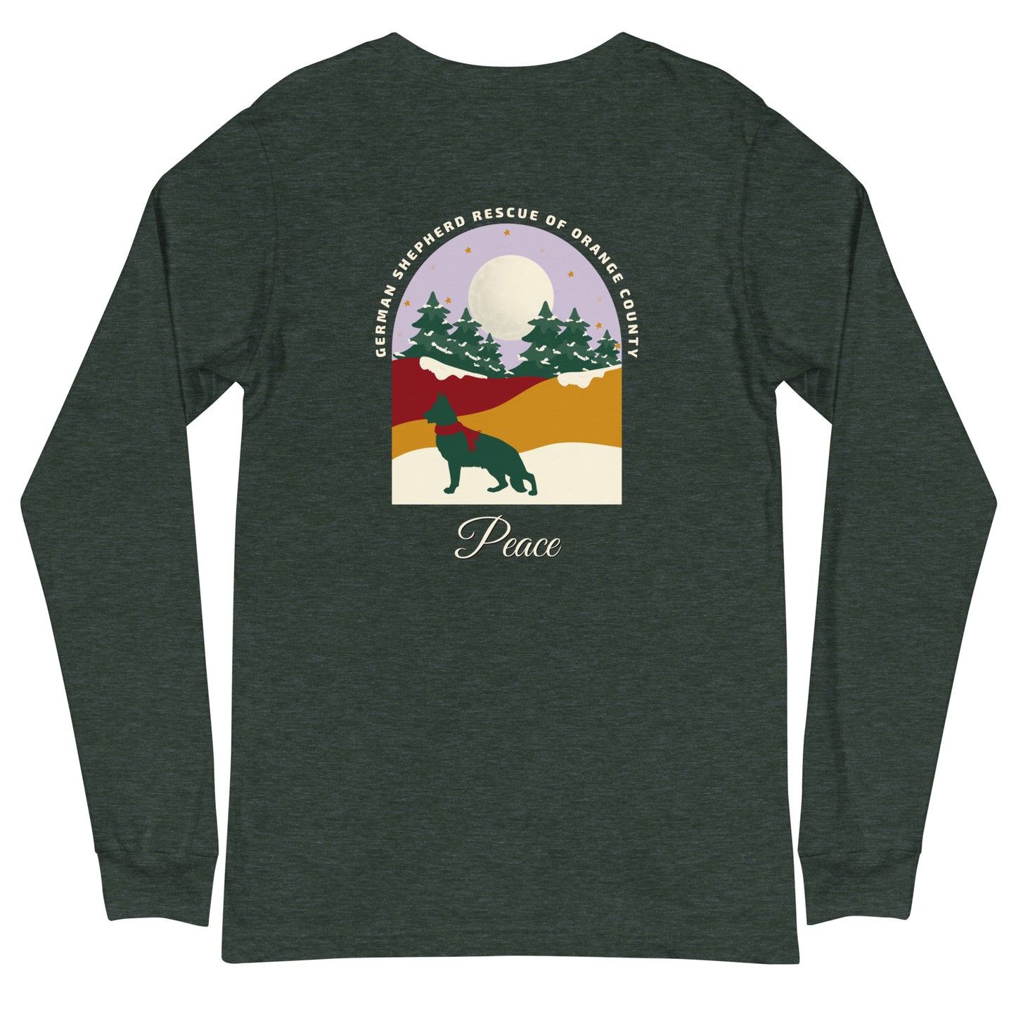 Peace Lavender Sky Unisex Long Sleeve T-Shirt