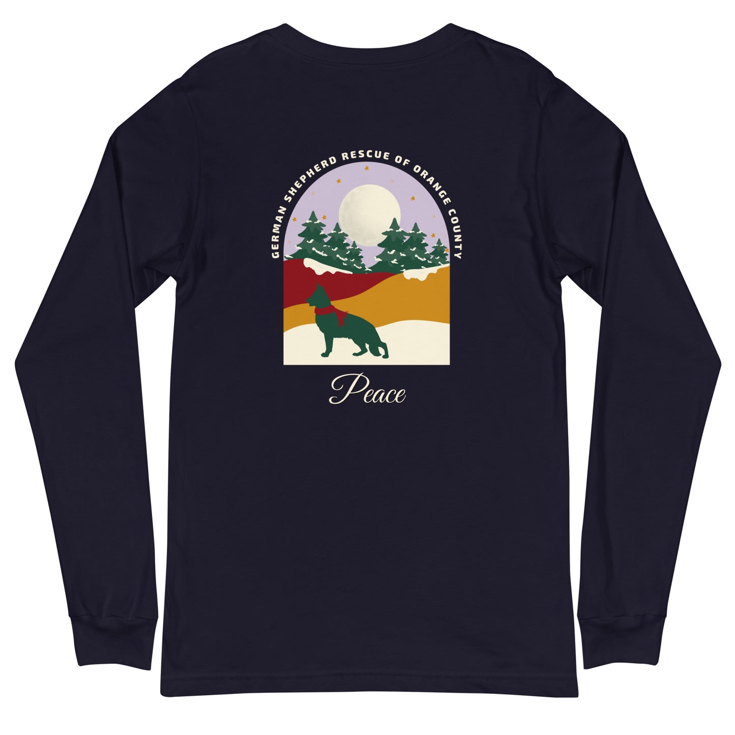 Peace Lavender Sky Unisex Long Sleeve T-Shirt
