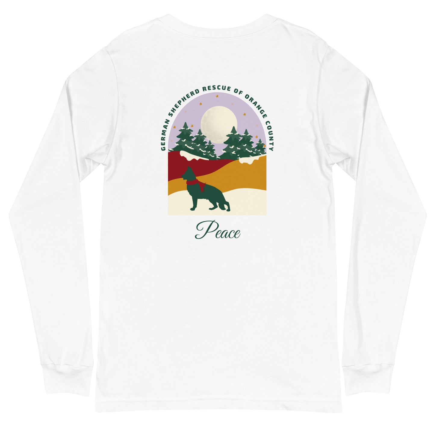 Peace Lavender Sky Unisex Long Sleeve T-Shirt