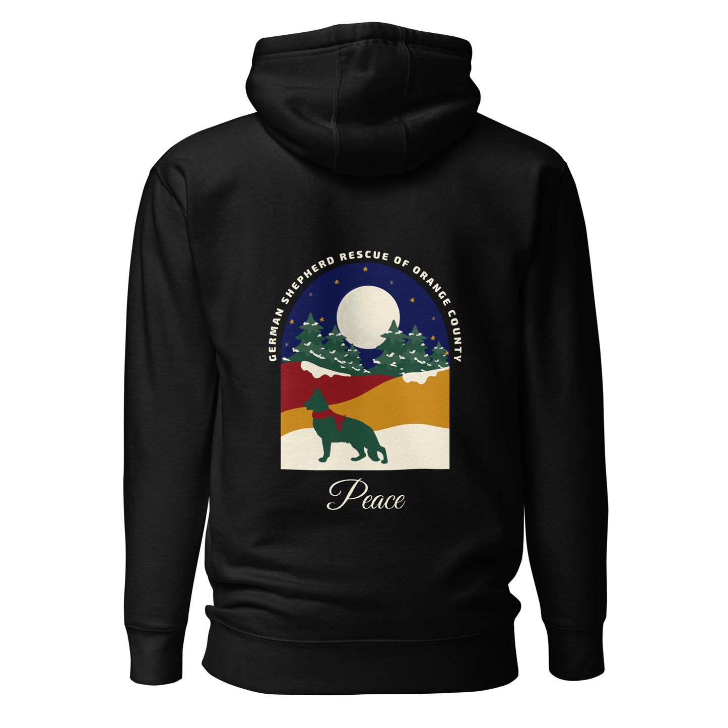 Peace Navy Sky Unisex Hoodie