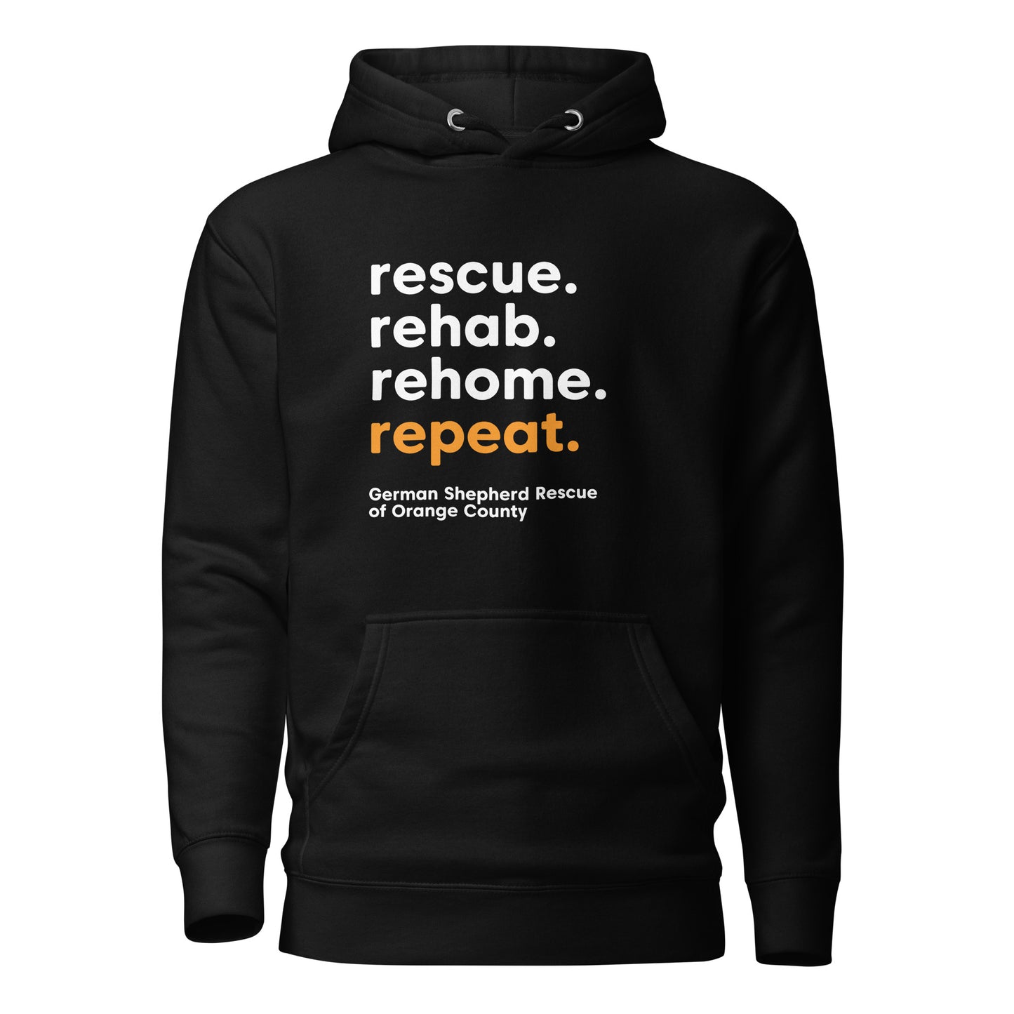 rescue rehab rehome repeat german shepherd rescue of orange county GSROC german shepherd merch german shepherd lover gifts dog rescue GSD sweatshirt hoodie