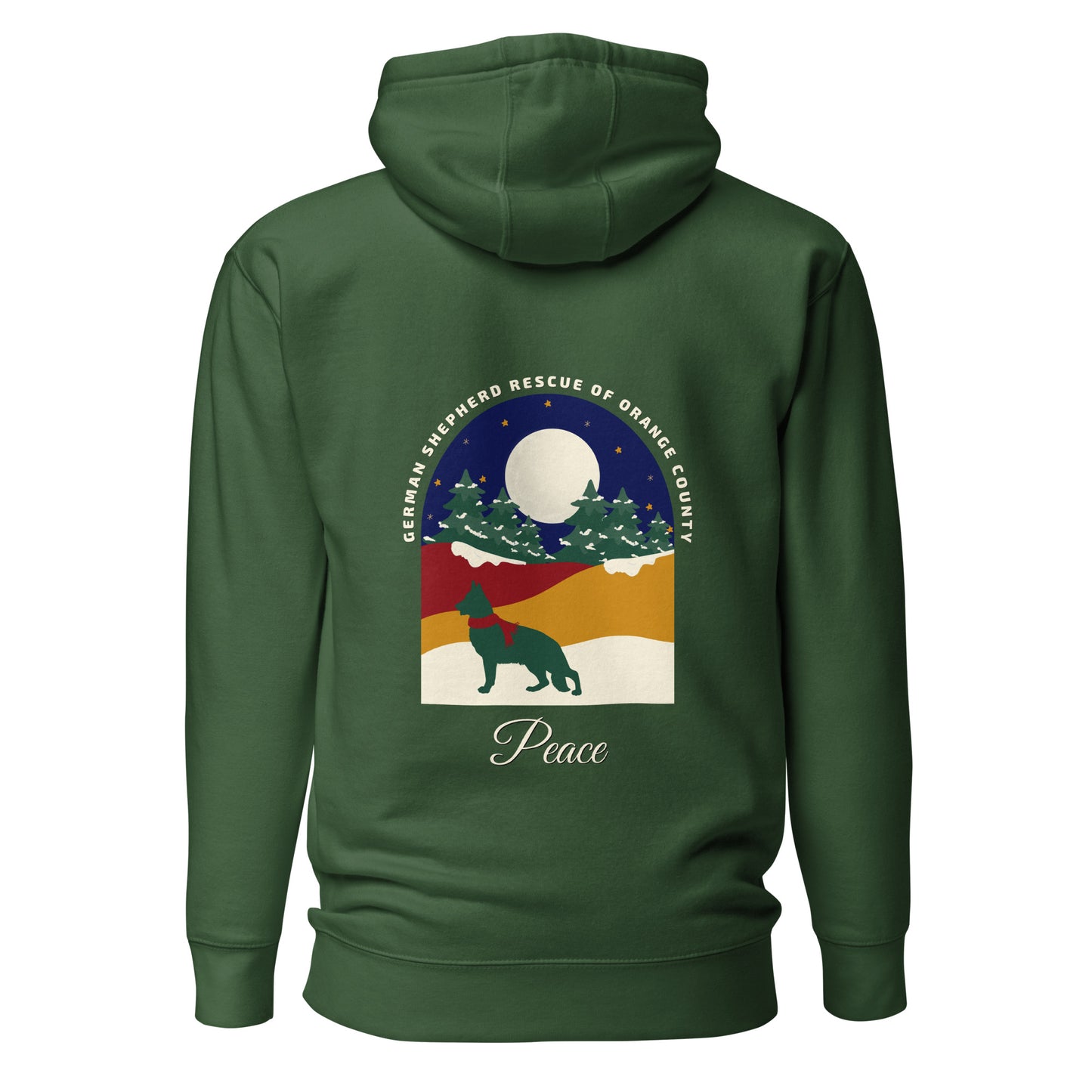 Peace Navy Sky Unisex Hoodie