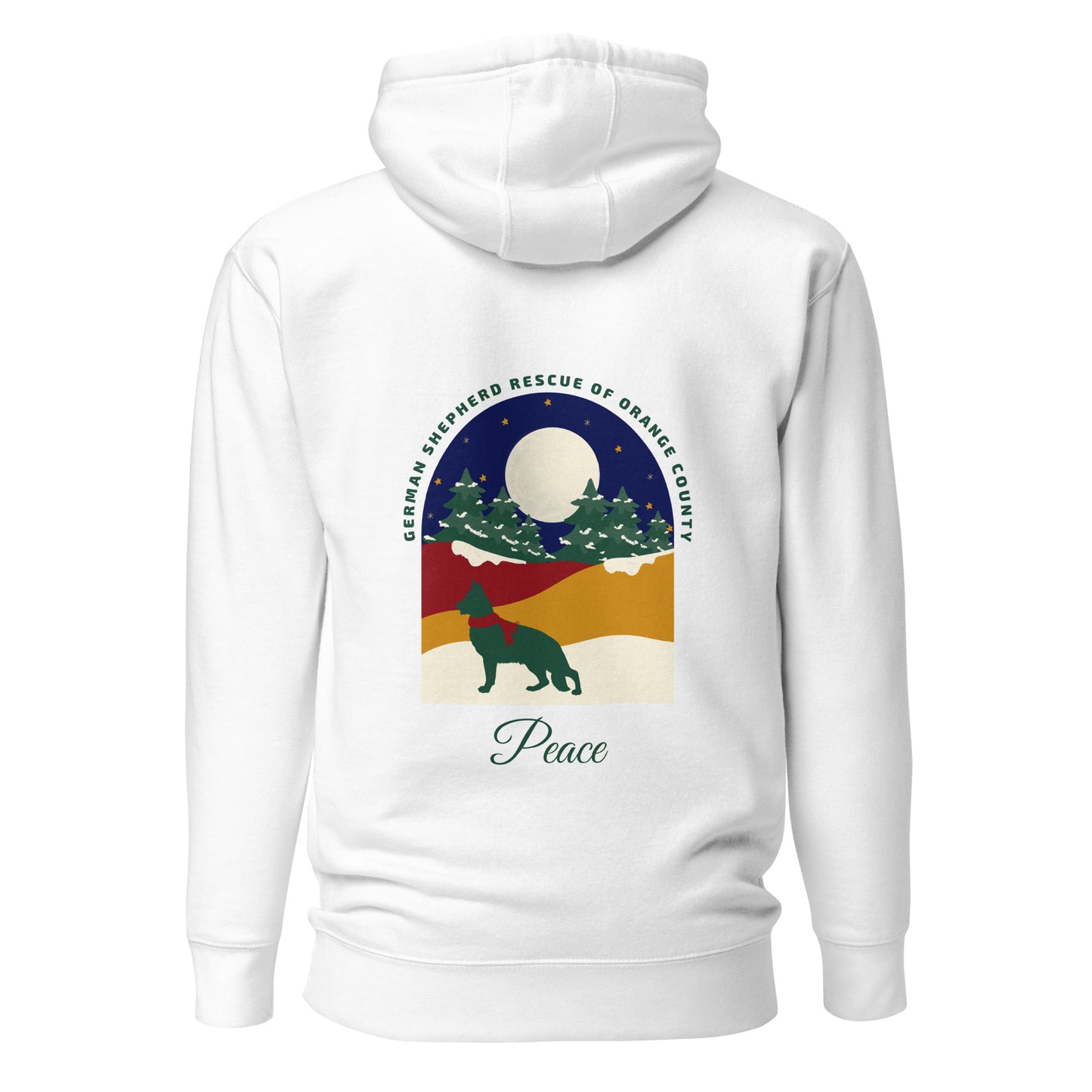 Peace Navy Sky Unisex Hoodie