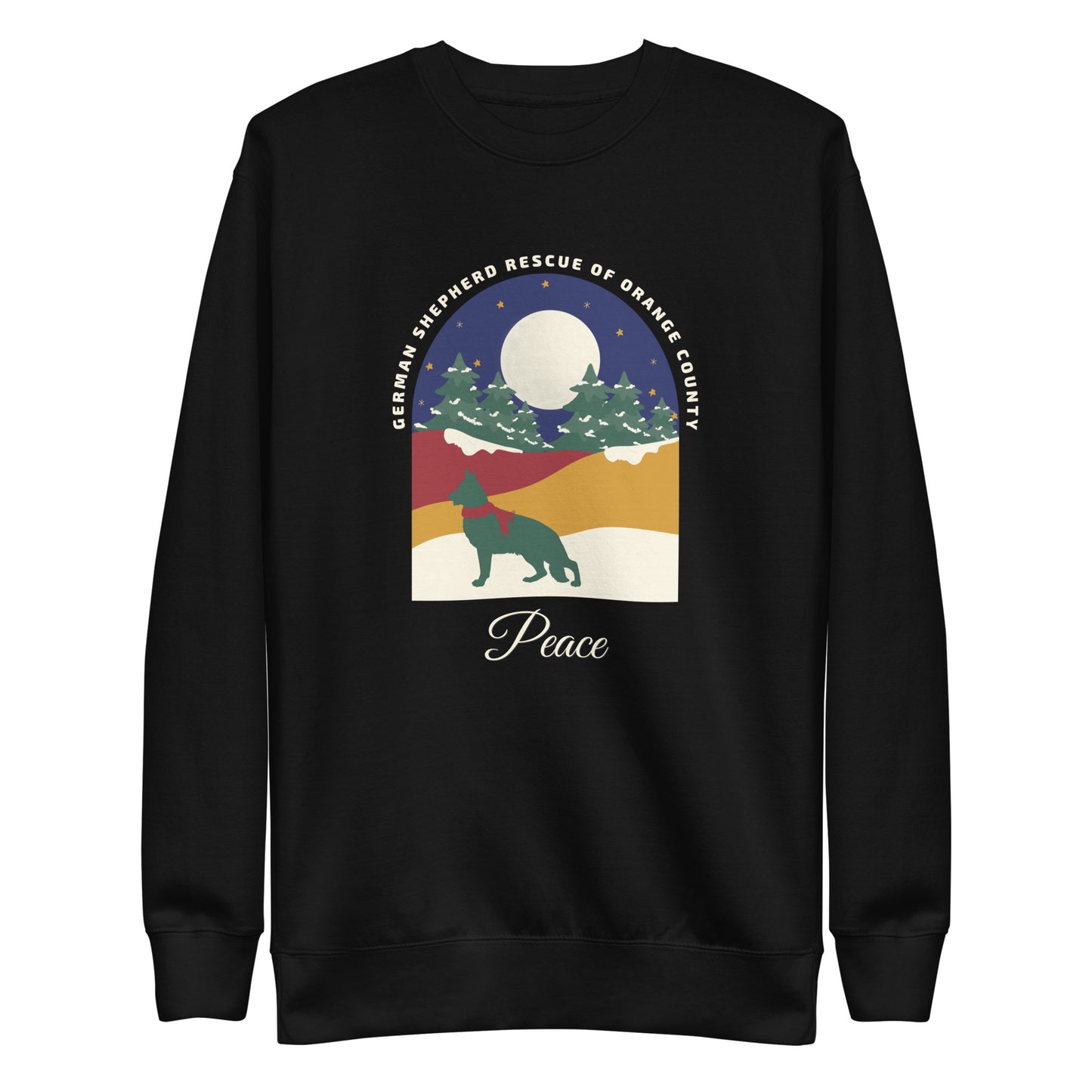 Peace Navy Sky Unisex Sweatshirt