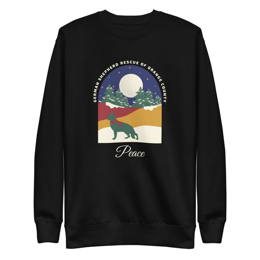 Peace Navy Sky Unisex Sweatshirt