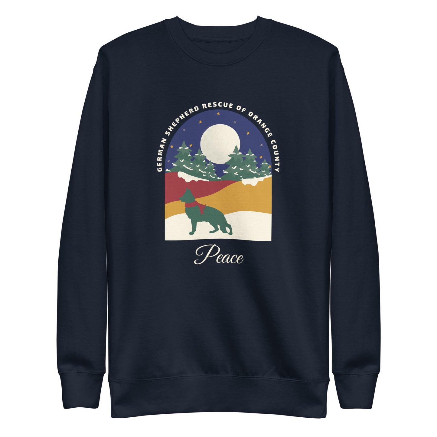 Peace Navy Sky Unisex Sweatshirt