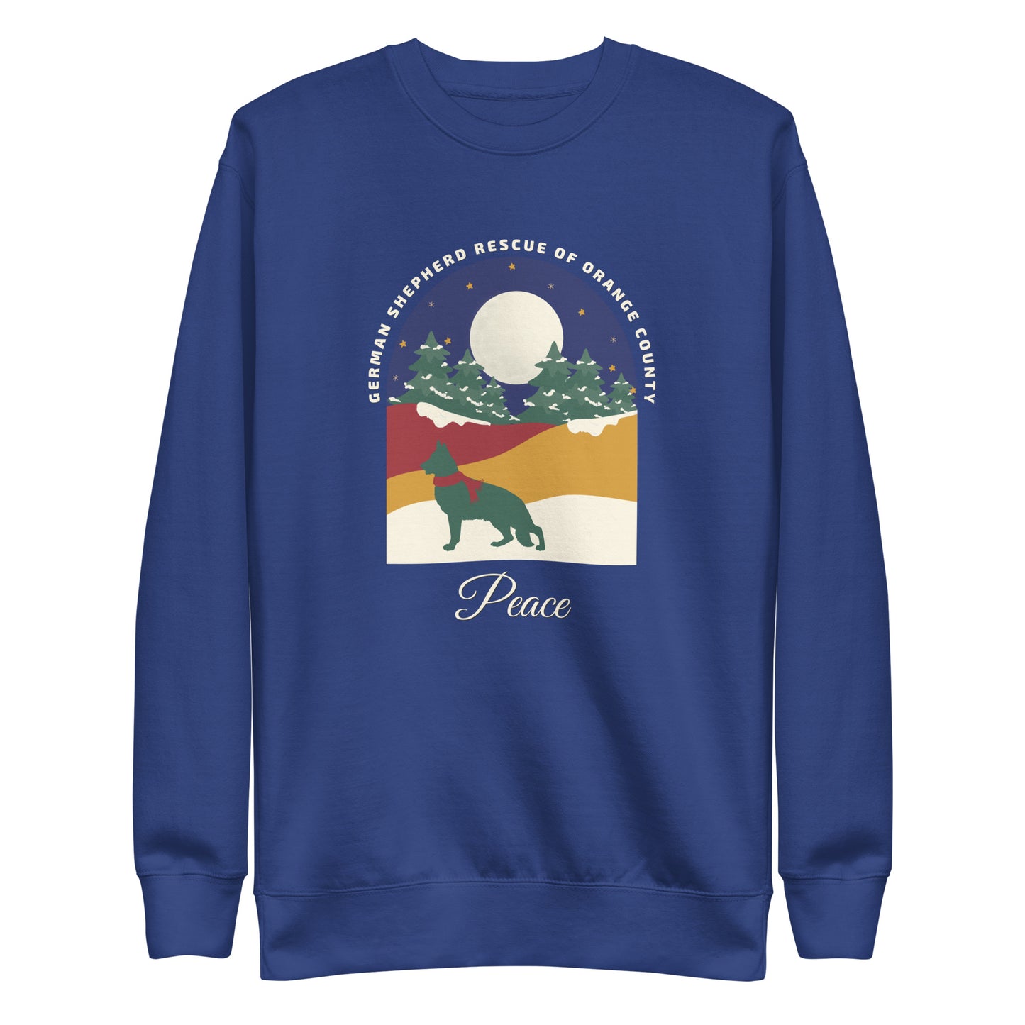 Peace Navy Sky Unisex Sweatshirt