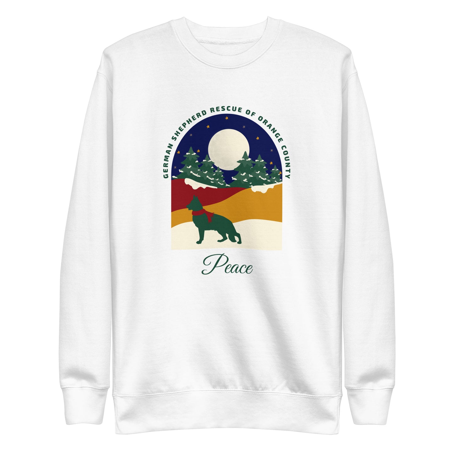 Peace Navy Sky Unisex Sweatshirt