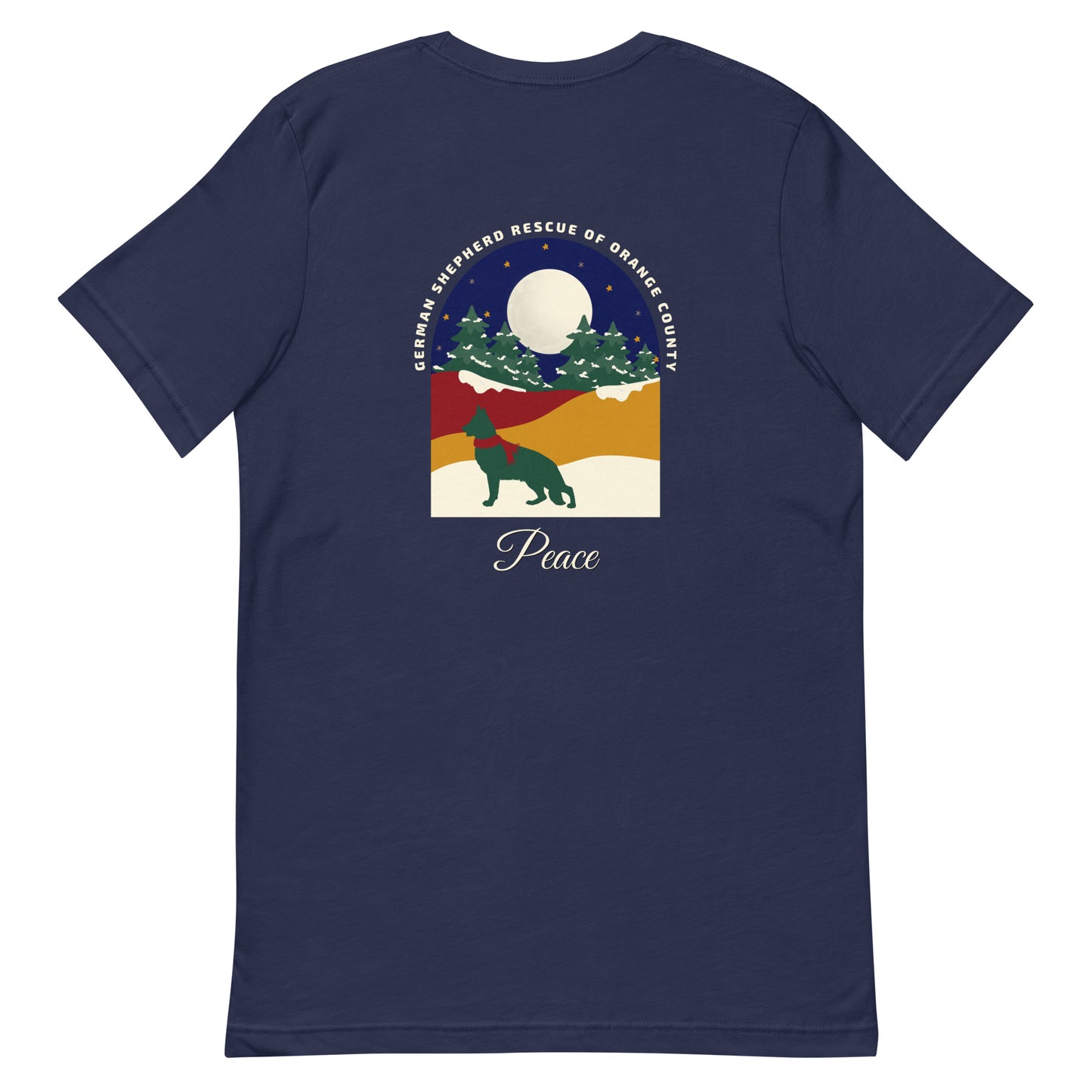Peace Navy Sky Unisex T-shirt