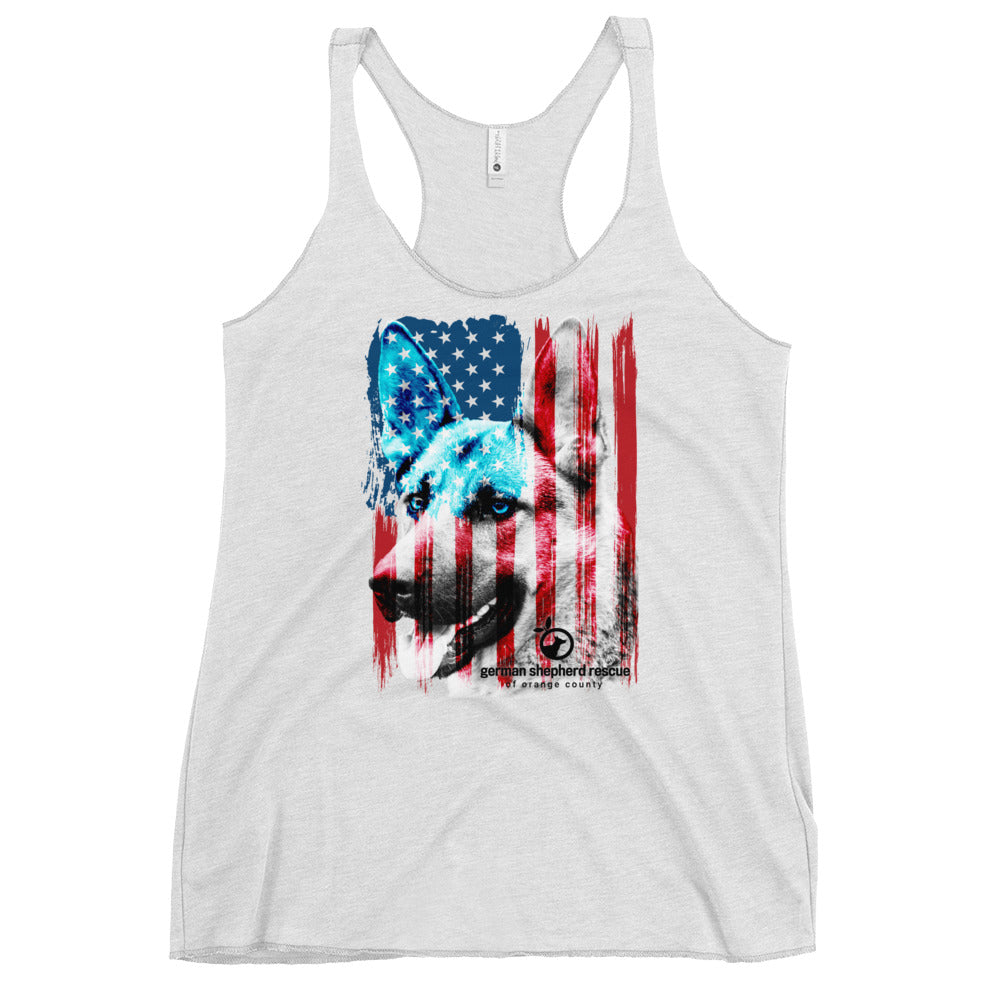 GSROC American Flag Women's Racerback Tank