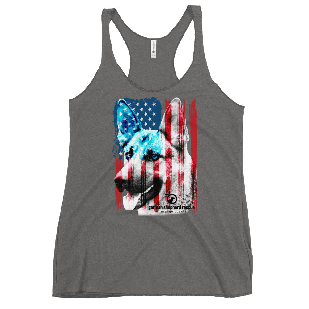 GSROC American Flag Women's Racerback Tank