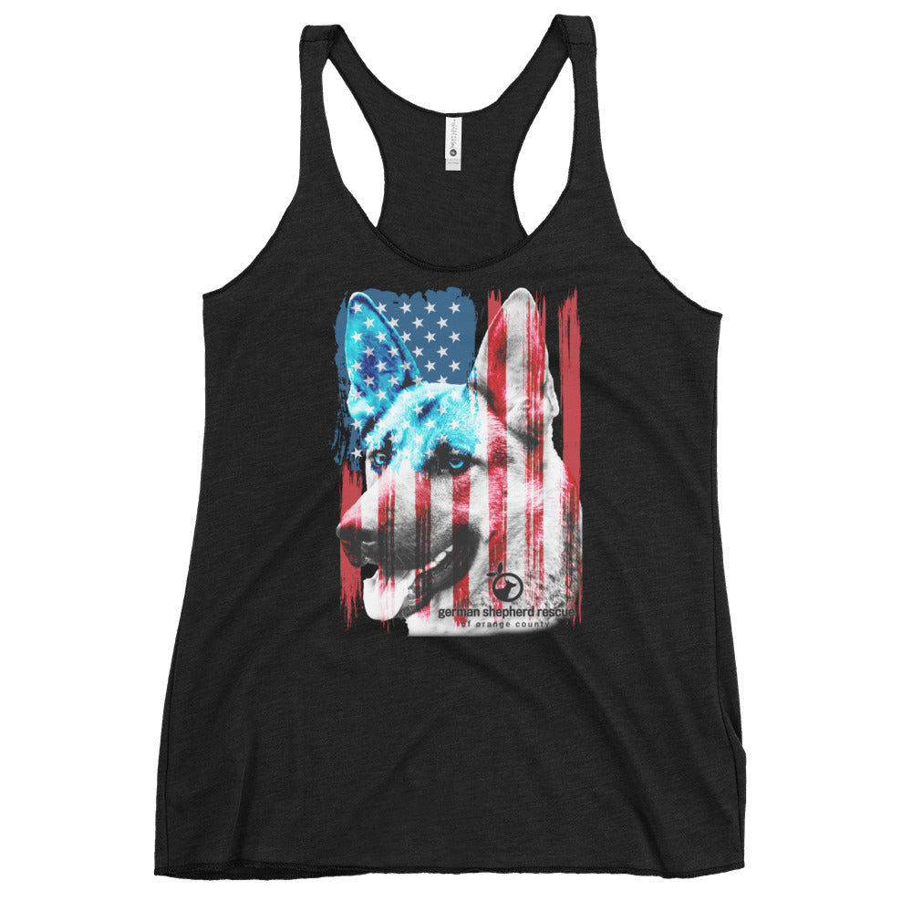 GSROC American Flag Women's Racerback Tank