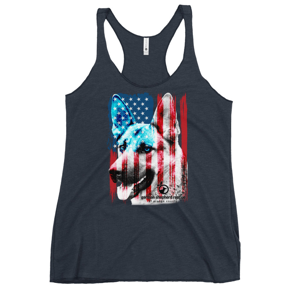 GSROC American Flag Women's Racerback Tank