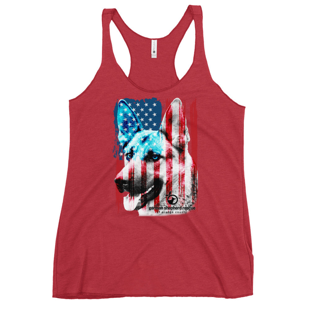 GSROC American Flag Women's Racerback Tank