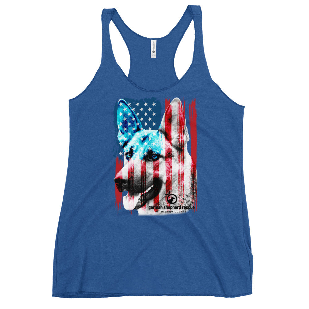 GSROC American Flag Women's Racerback Tank