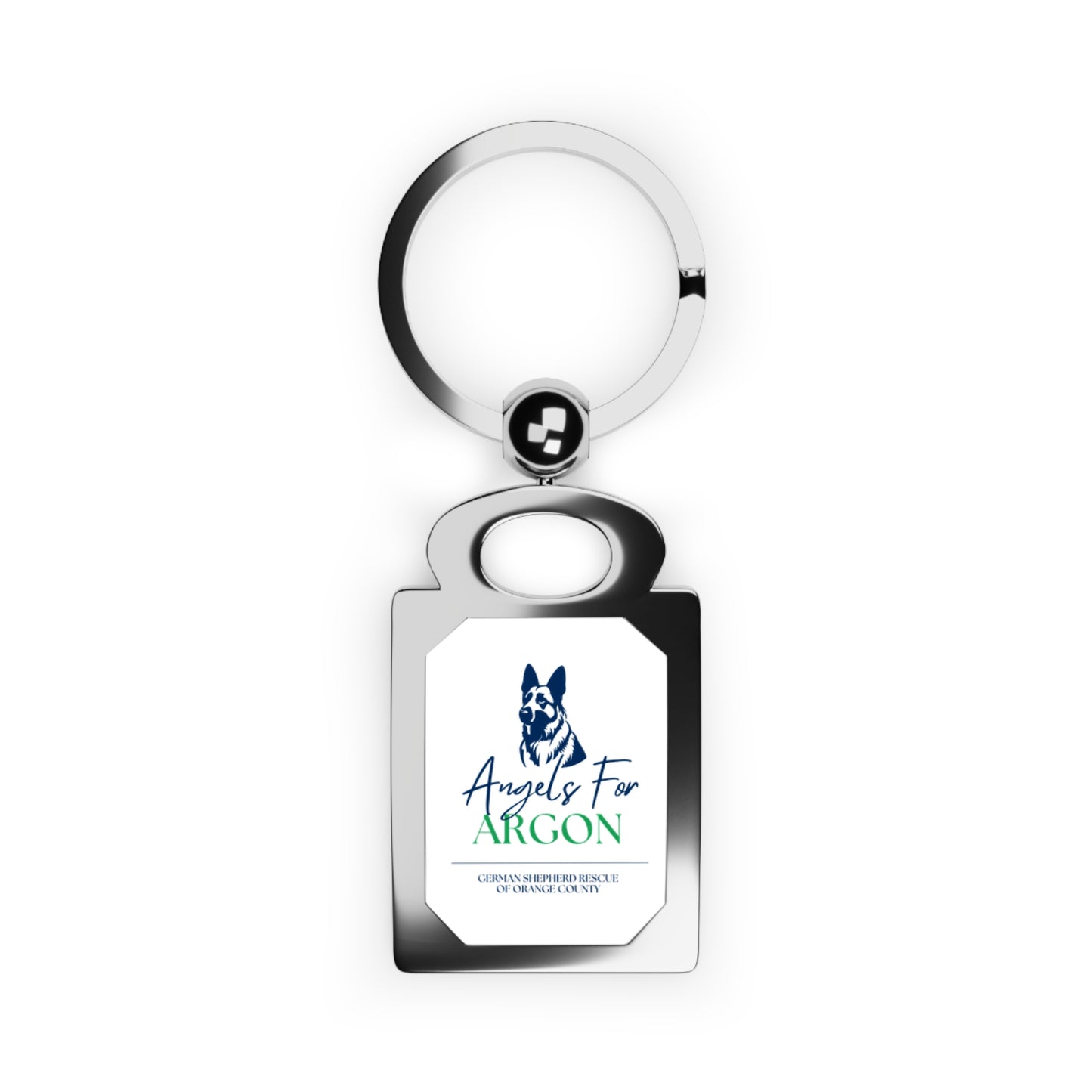 Angels for Argon Green Keychain