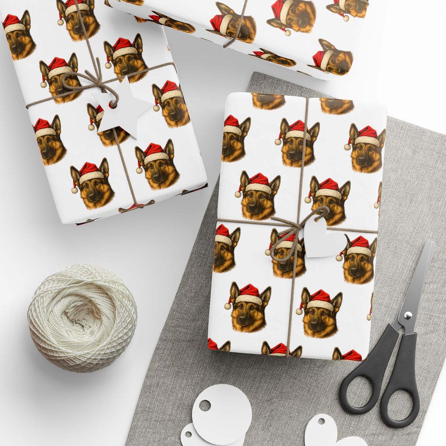 Vintage Holiday Shepherd Wrapping Paper