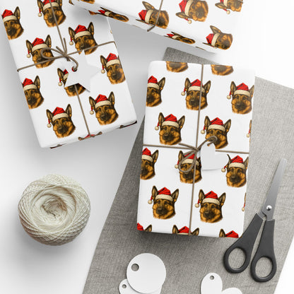 Vintage Holiday Shepherd Wrapping Paper
