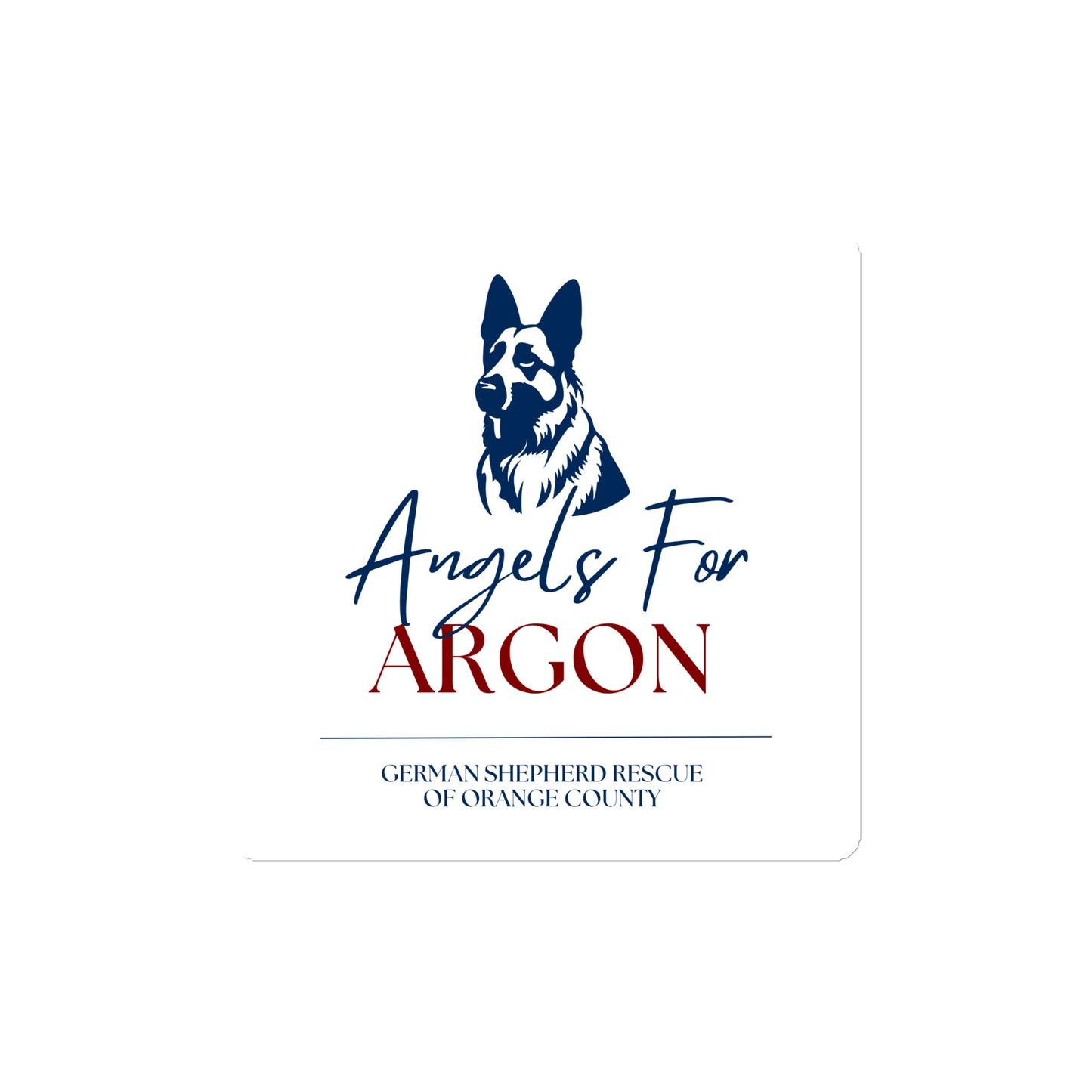 Angels For Argon Maroon Magnet