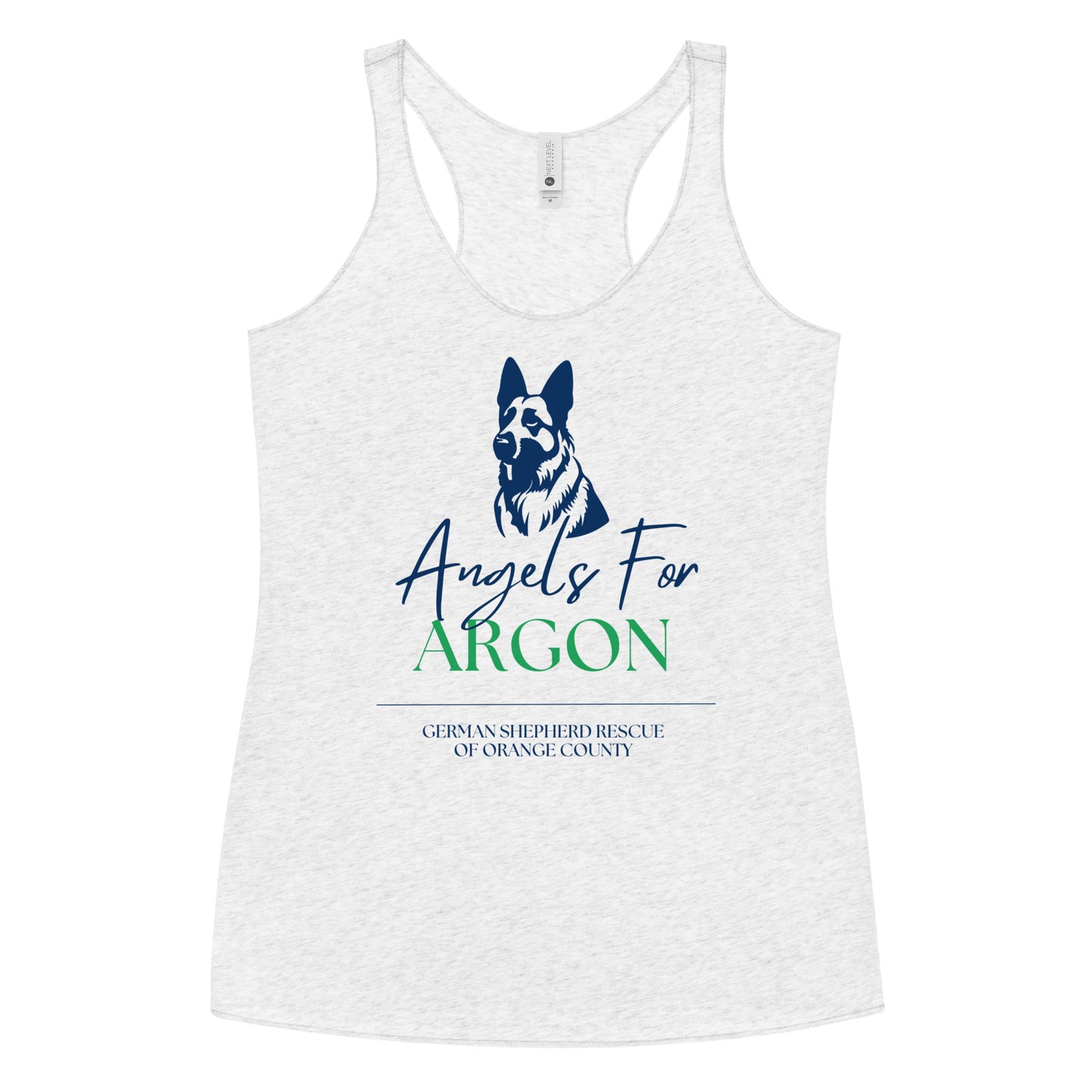 Angels For Argon Green Women's Racerback Tank