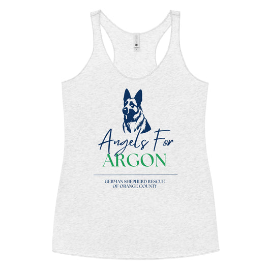 Angels For Argon Green Women's Racerback Tank