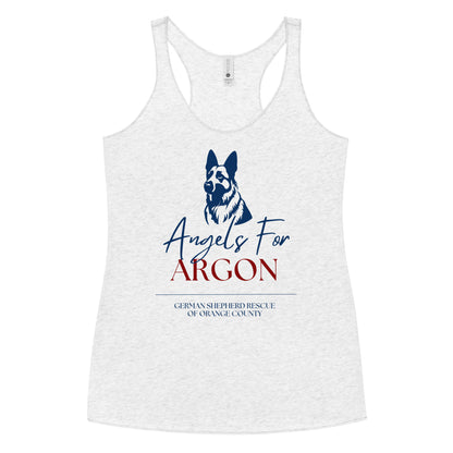 Angels For Argon Maroon Women's Racerback Tank