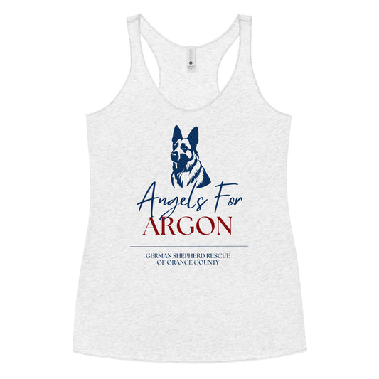 Angels For Argon Maroon Women's Racerback Tank