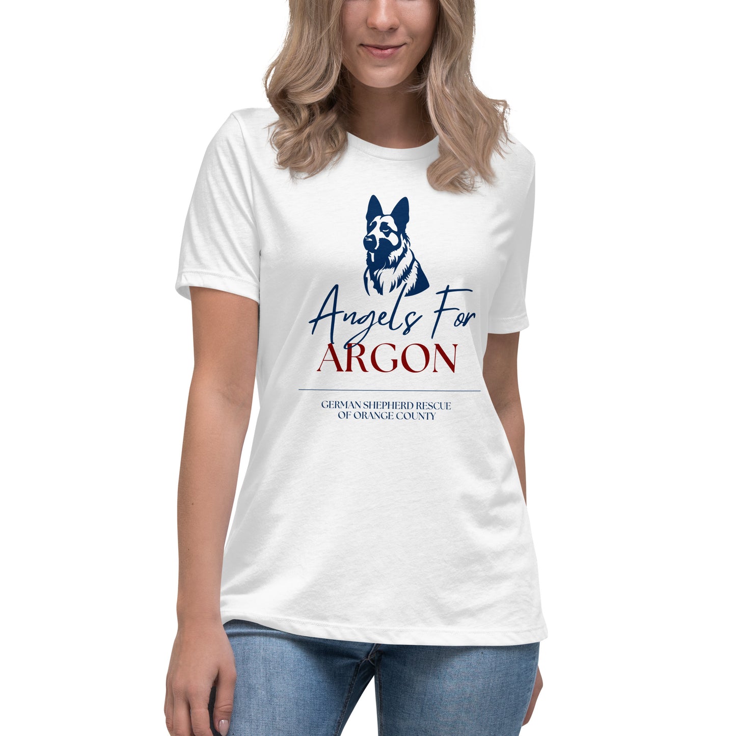 Angels For Argon Maroon Women's T-Shirt