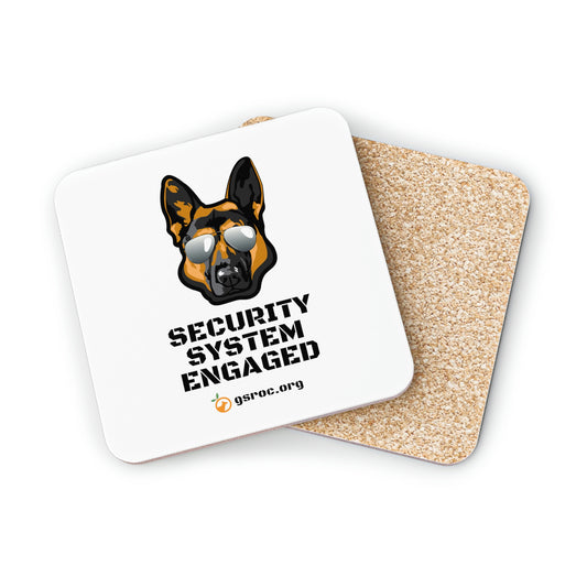 Security System Engaged Coasters