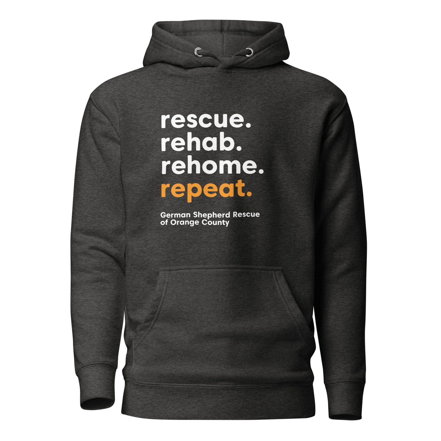 rescue rehab rehome repeat german shepherd rescue of orange county GSROC german shepherd merch german shepherd lover gifts dog rescue GSD sweatshirt hoodie